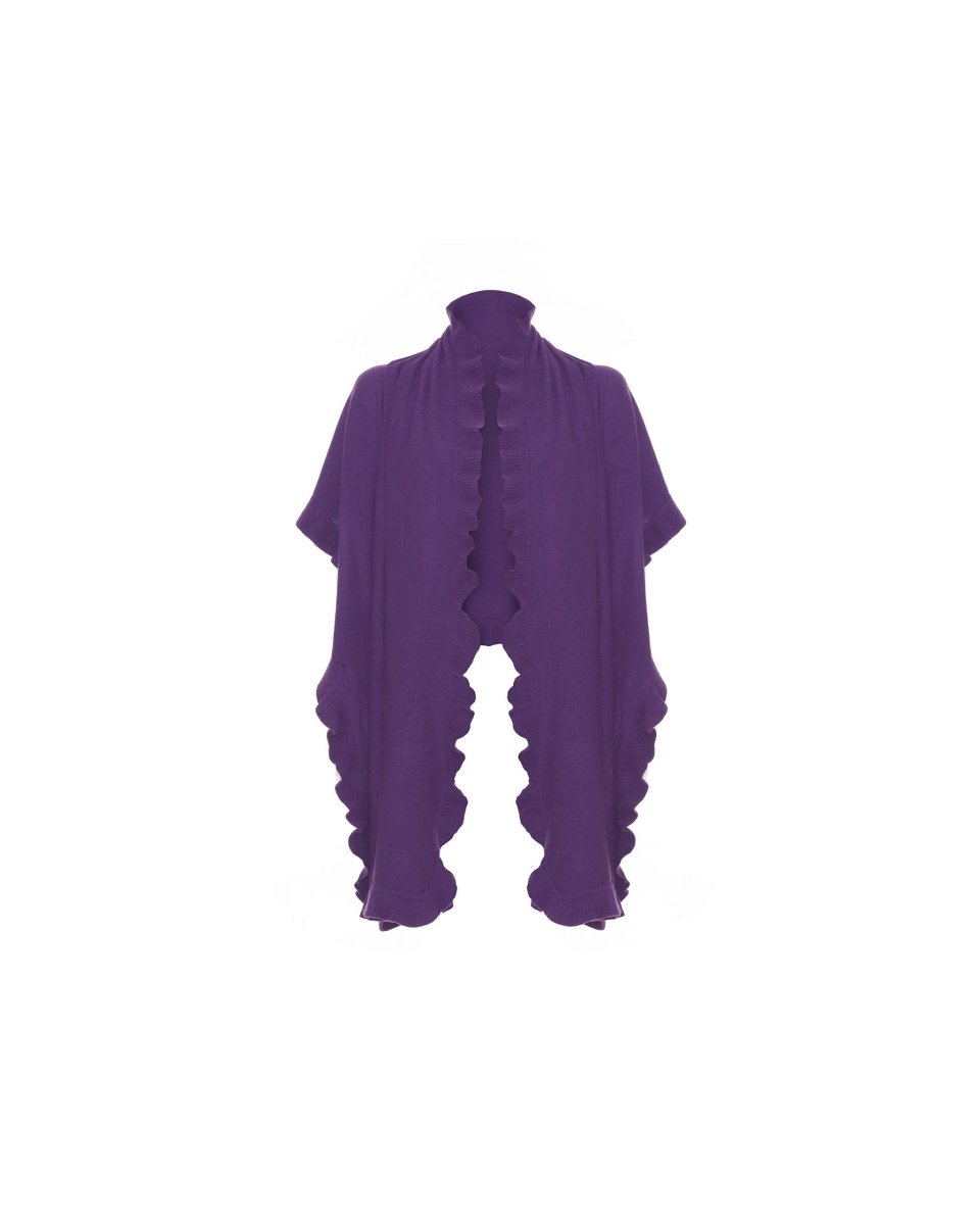 Pure Cashmere Frilly Wrap - LonaScott