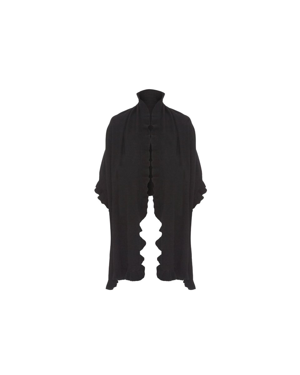 Pure Cashmere Frilly Wrap