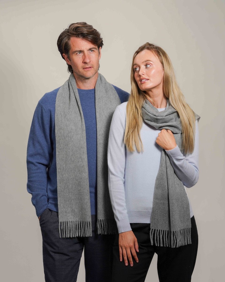 Pure Cashmere Plain Scarf - LonaScott