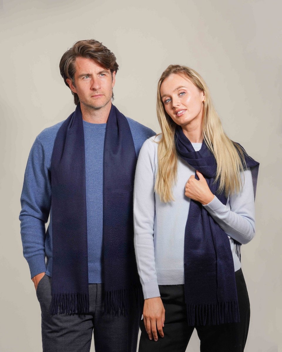Pure Cashmere Plain Scarf - LonaScott