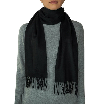 Pure Cashmere Plain Scarf - LonaScott