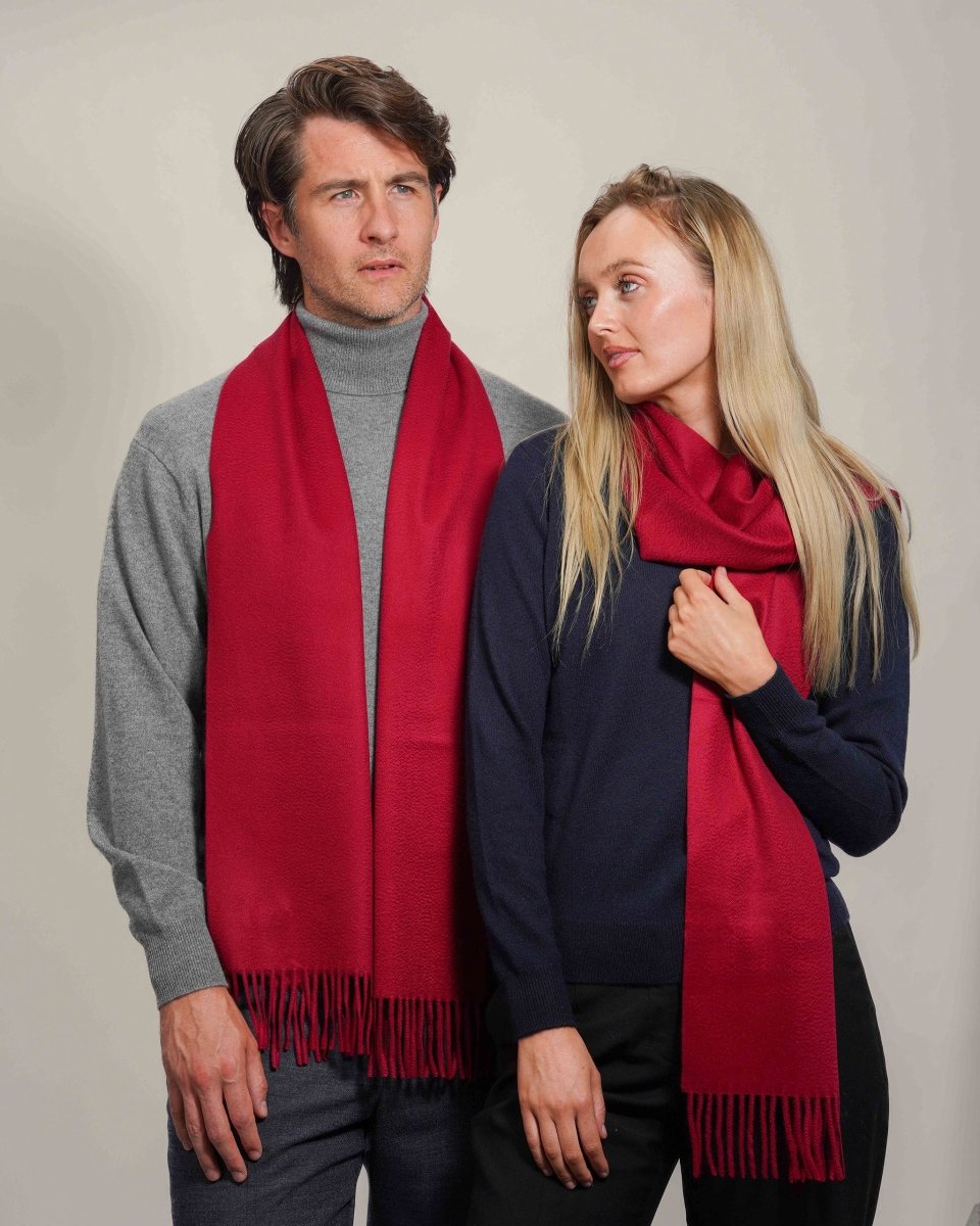 Pure Cashmere Plain Scarf - LonaScott