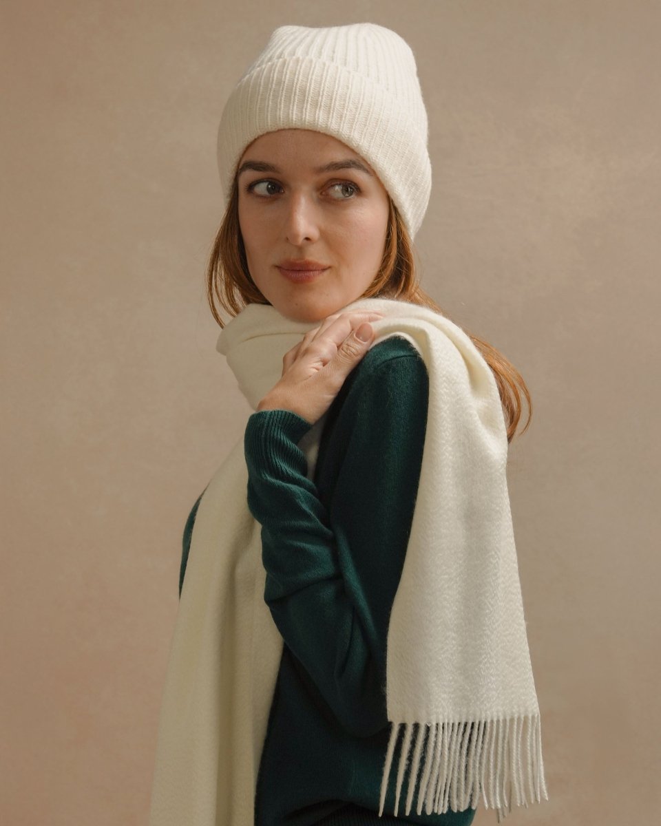 Pure Cashmere Plain Scarf - LonaScott