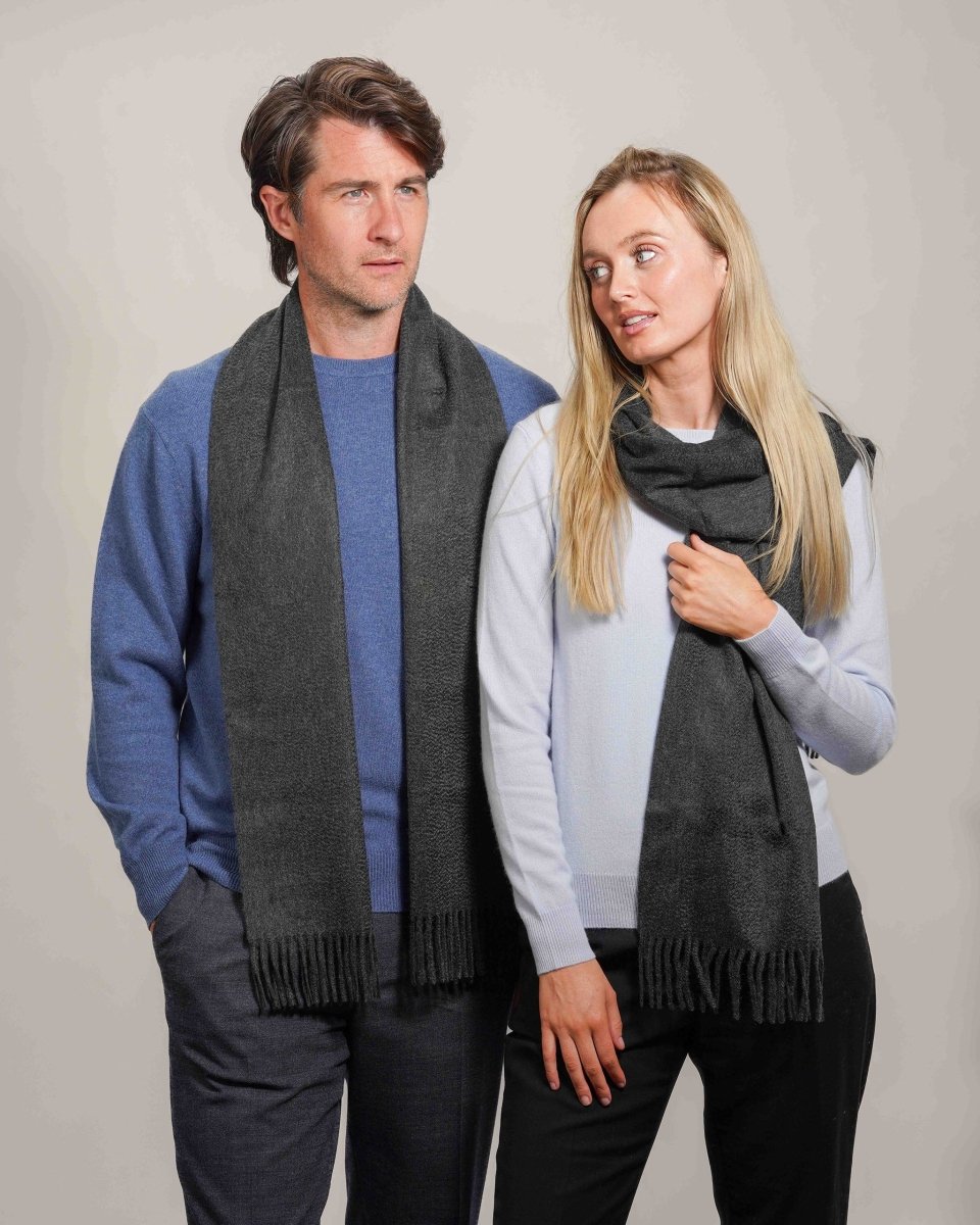 Pure Cashmere Plain Scarf - LonaScott