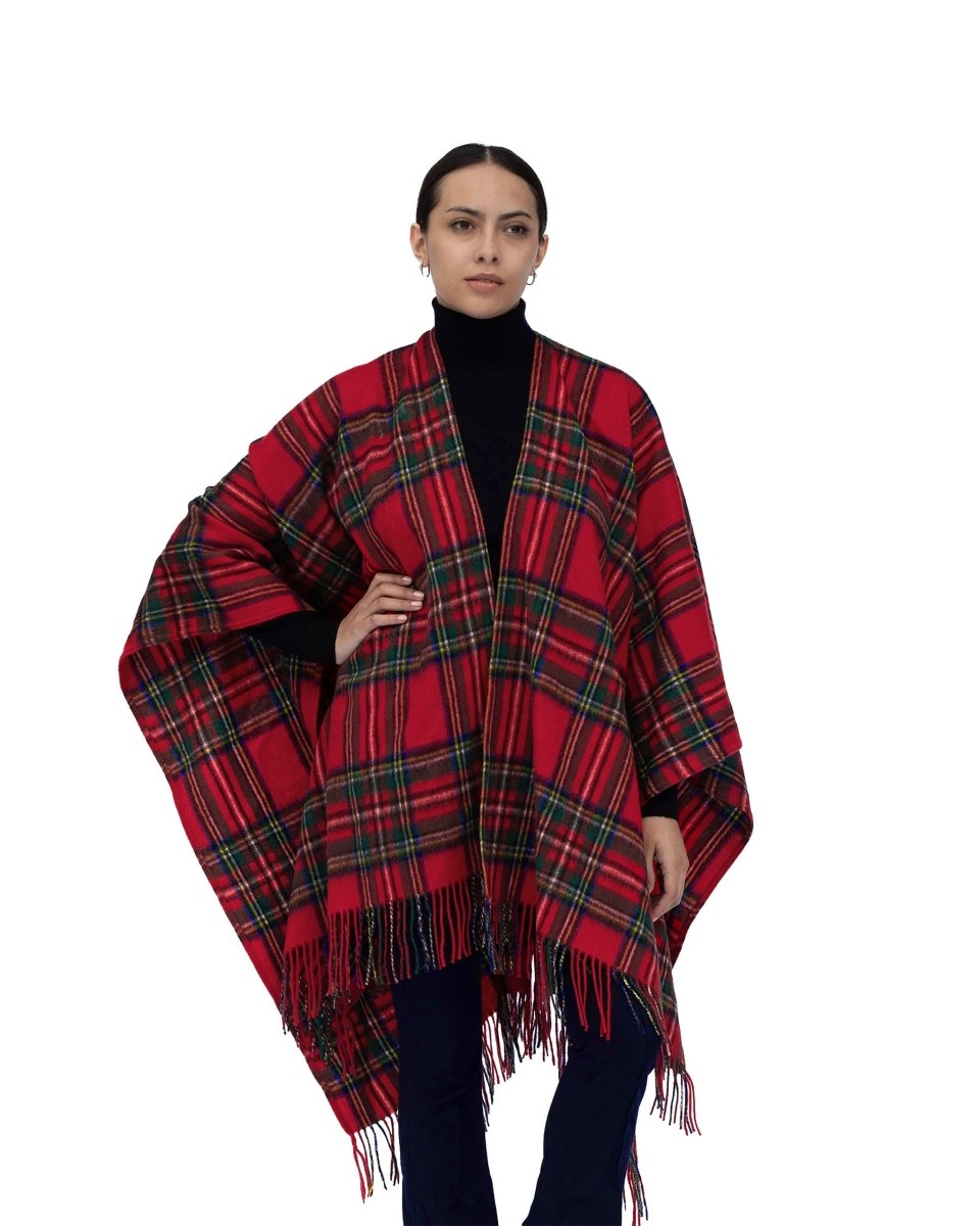 Pure Cashmere Ruana Cape - LonaScott