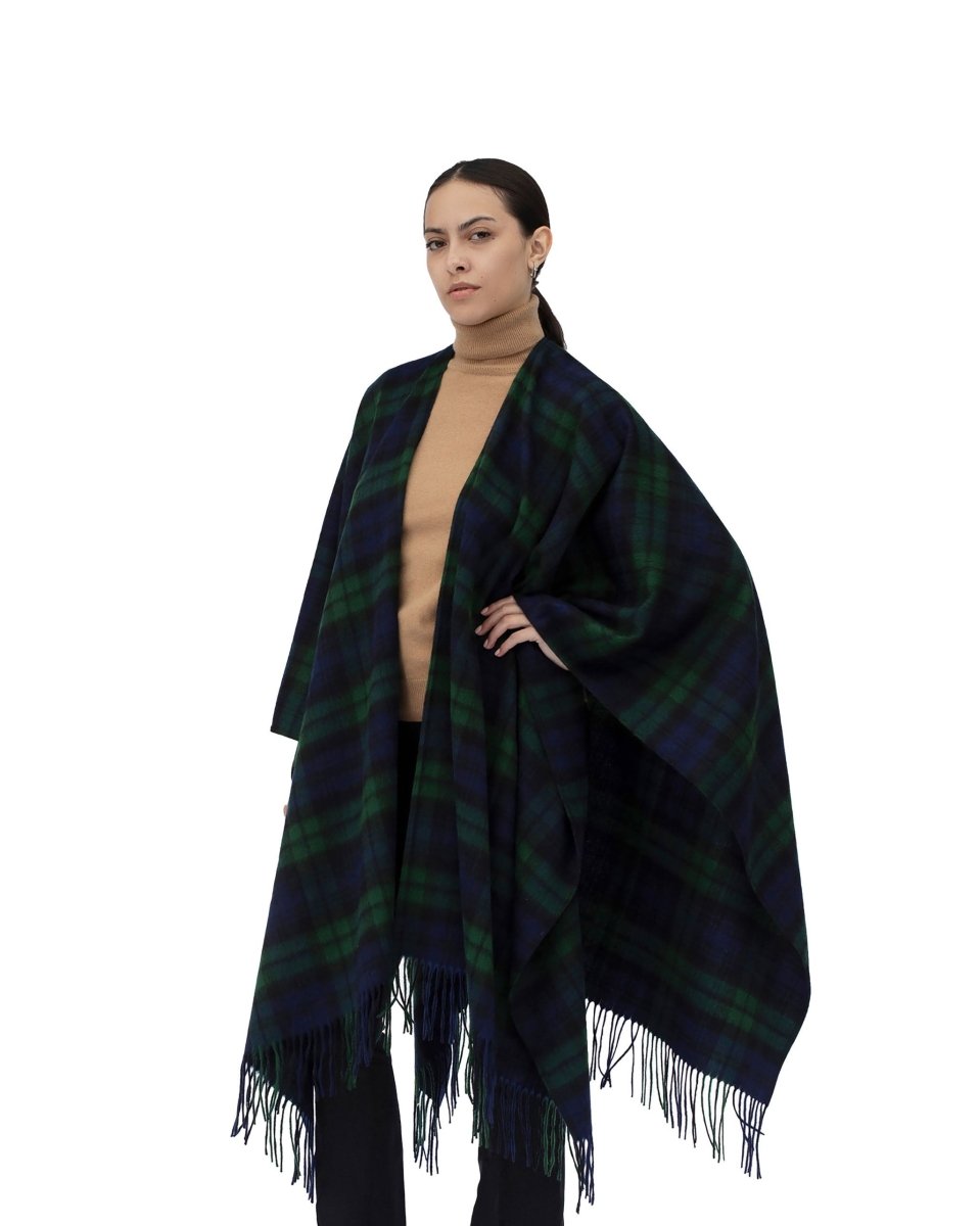 Pure Cashmere Ruana Cape - LonaScott
