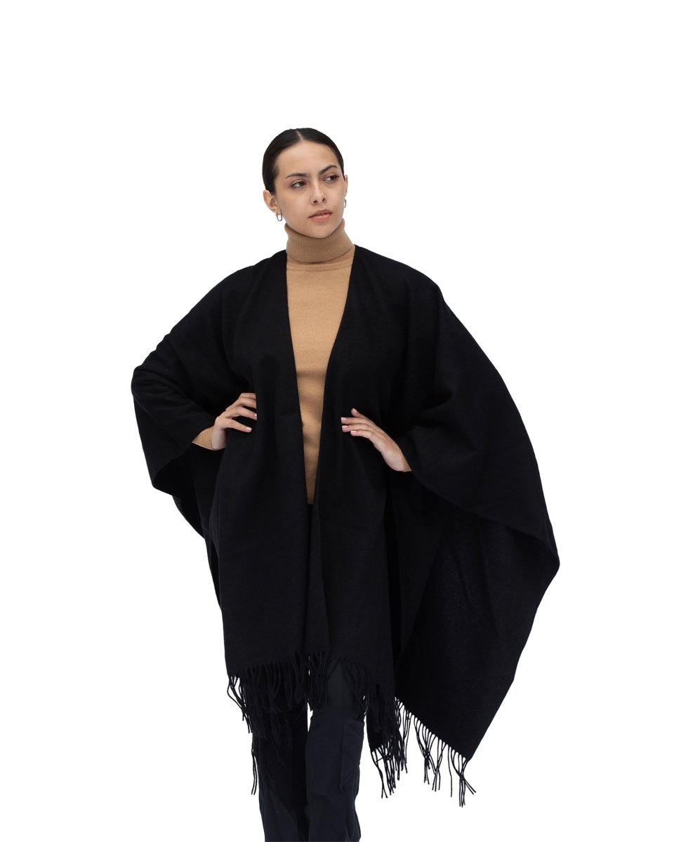 Pure Cashmere Ruana Cape - LonaScott