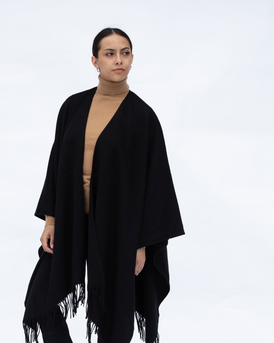 Pure Cashmere Ruana Cape - LonaScott