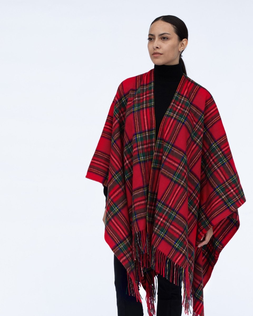 Pure Cashmere Ruana Cape - LonaScott