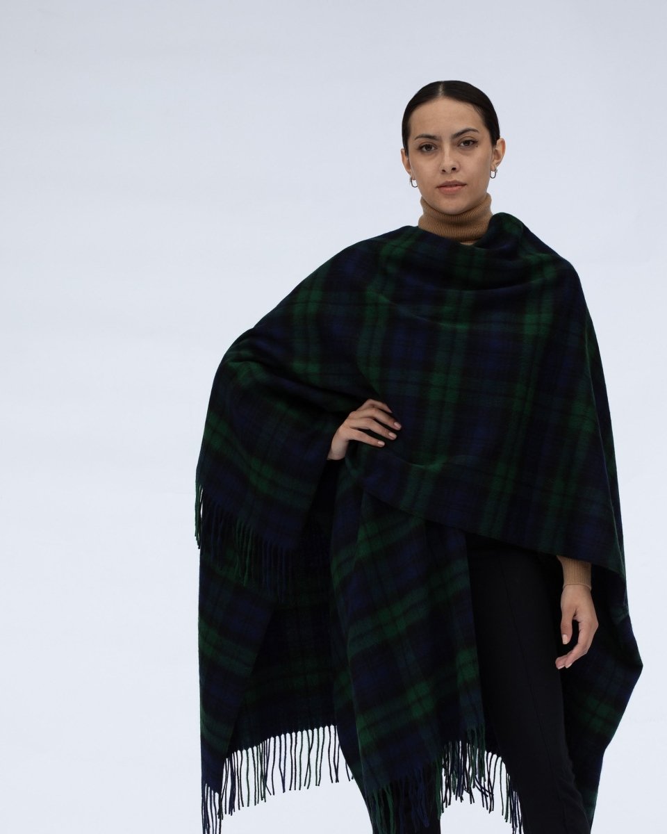 Pure Cashmere Ruana Cape - LonaScott