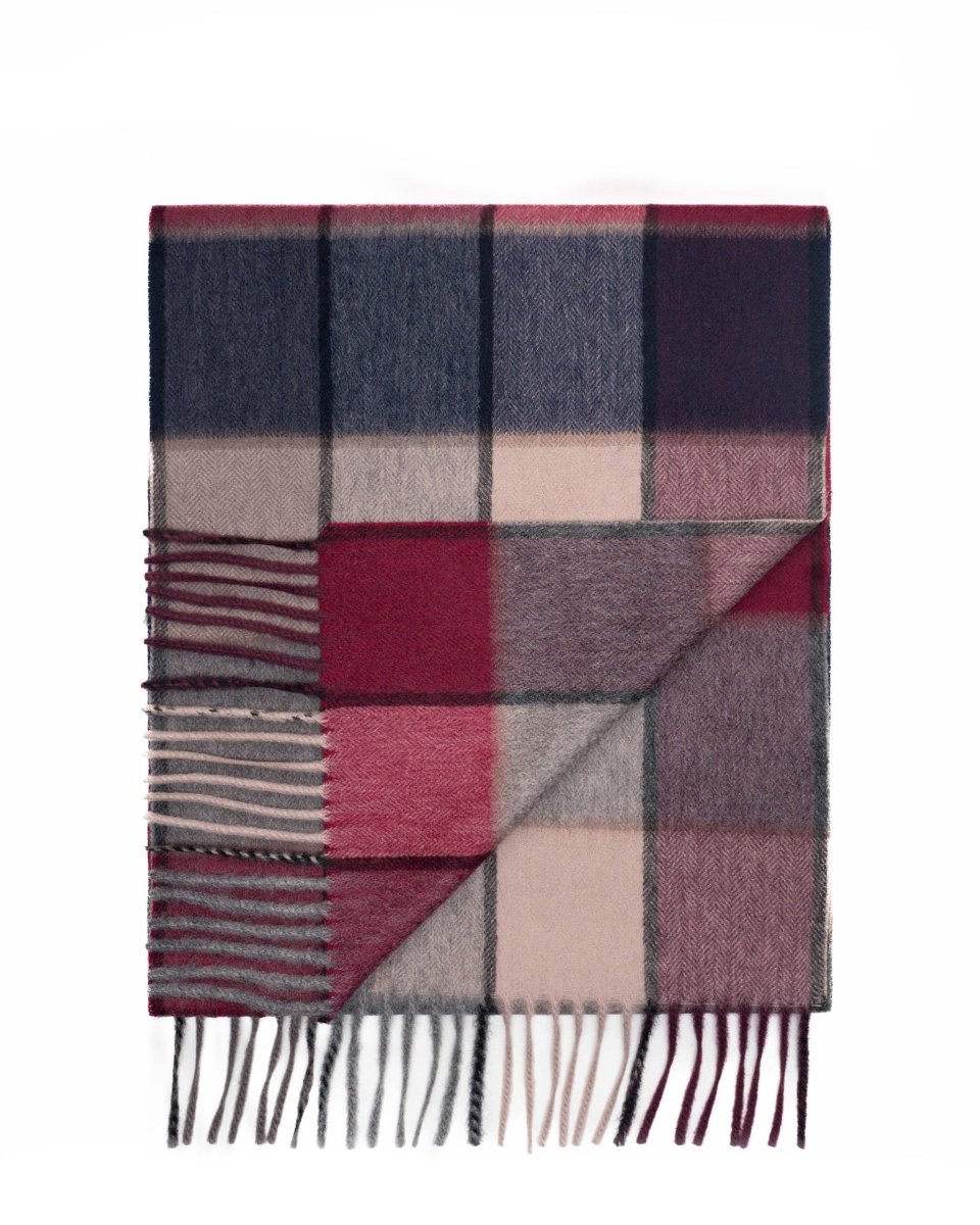 Pure Cashmere Tartan Scarf - LonaScott