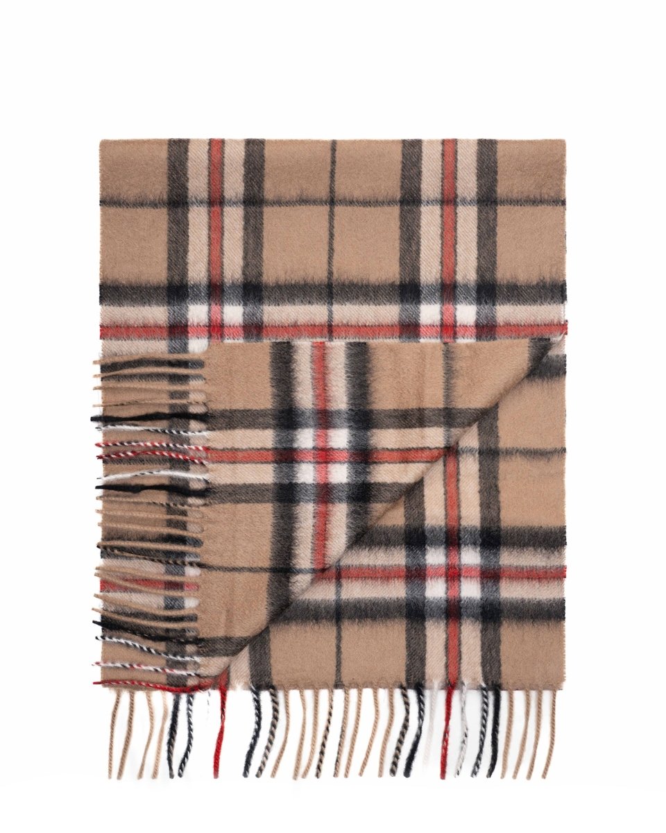 Pure Cashmere Tartan Scarf - LonaScott