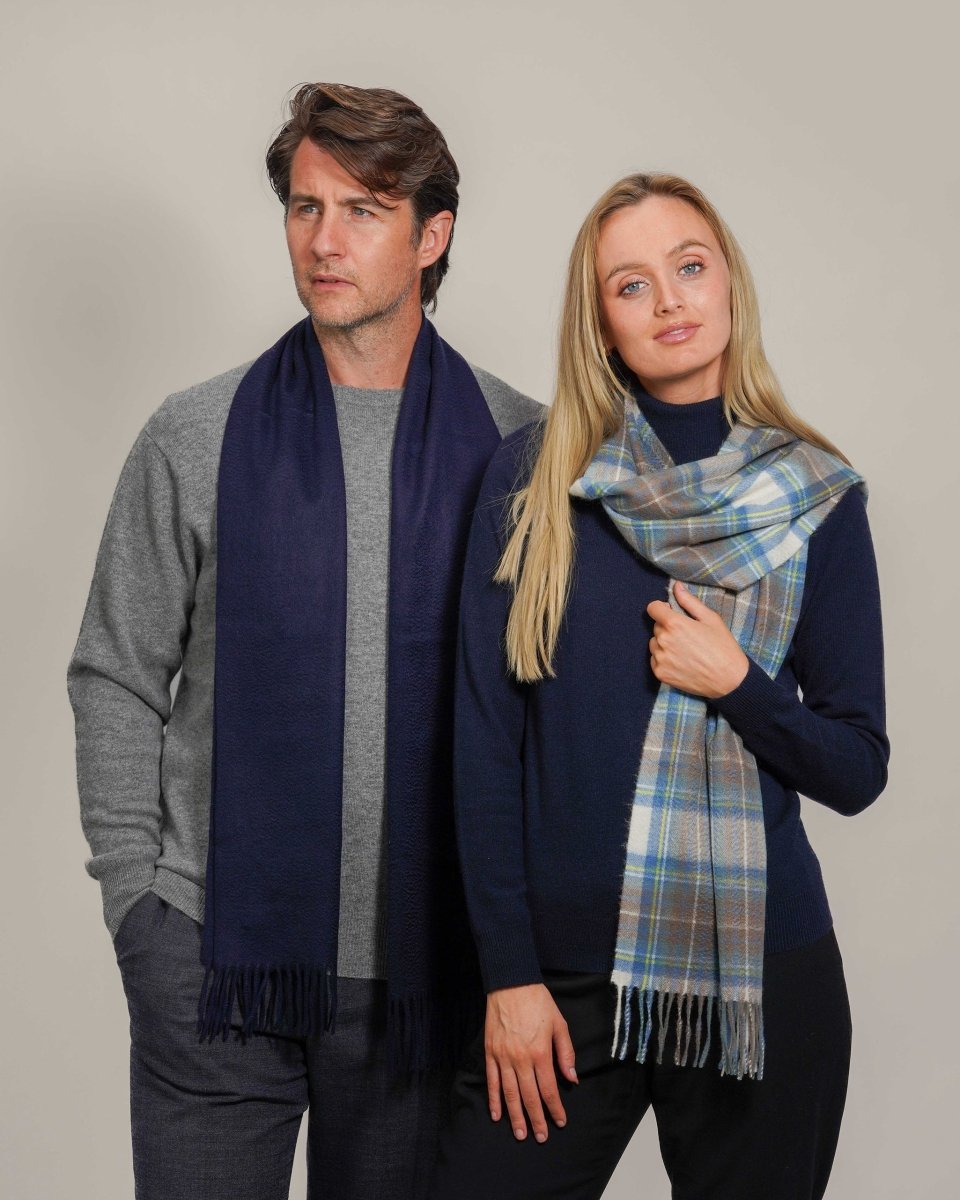 Pure Cashmere Tartan Scarf - LonaScott