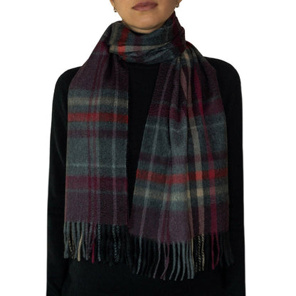 Pure Cashmere Tartan Scarf - LonaScott