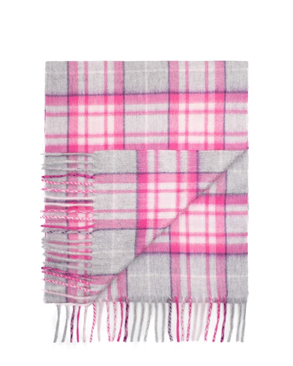 Pure Cashmere Tartan Scarf - LonaScott