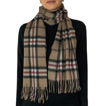 Pure Cashmere Tartan Scarf - LonaScott