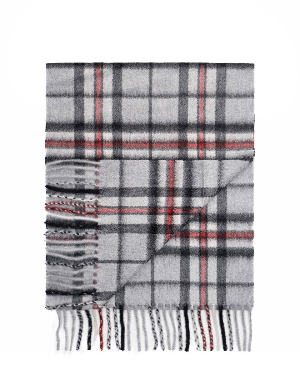 Pure Cashmere Tartan Scarf - LonaScott
