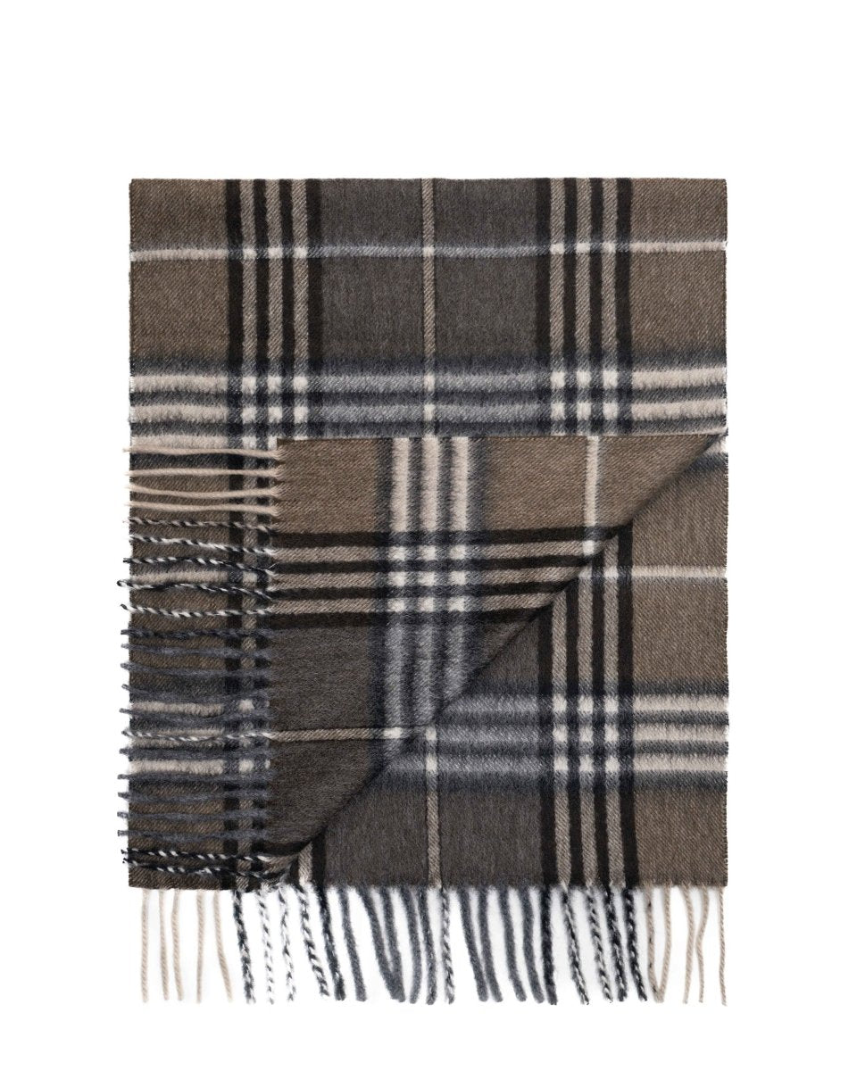 Pure Cashmere Tartan Scarf - LonaScott