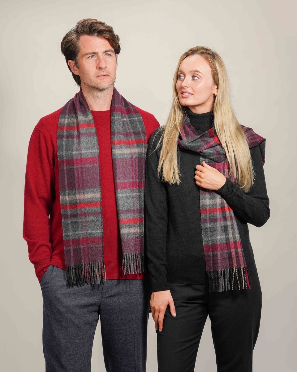 Pure Cashmere Tartan Scarf - LonaScott