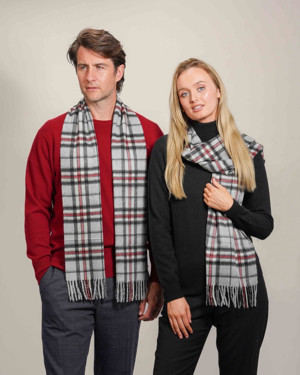 Pure Cashmere Tartan Scarf - LonaScott