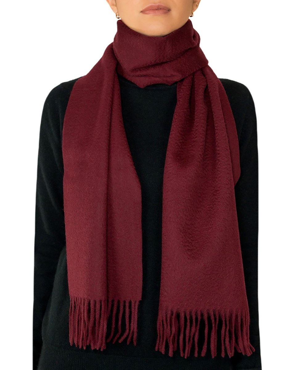 Pure Lambswool Plain Scarf - LonaScott