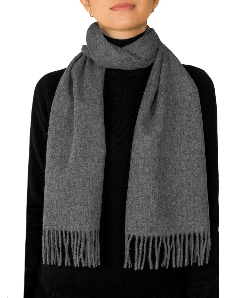Pure Lambswool Plain Scarf - LonaScott