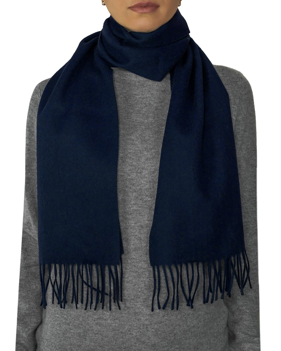 Pure Lambswool Plain Scarf - LonaScott