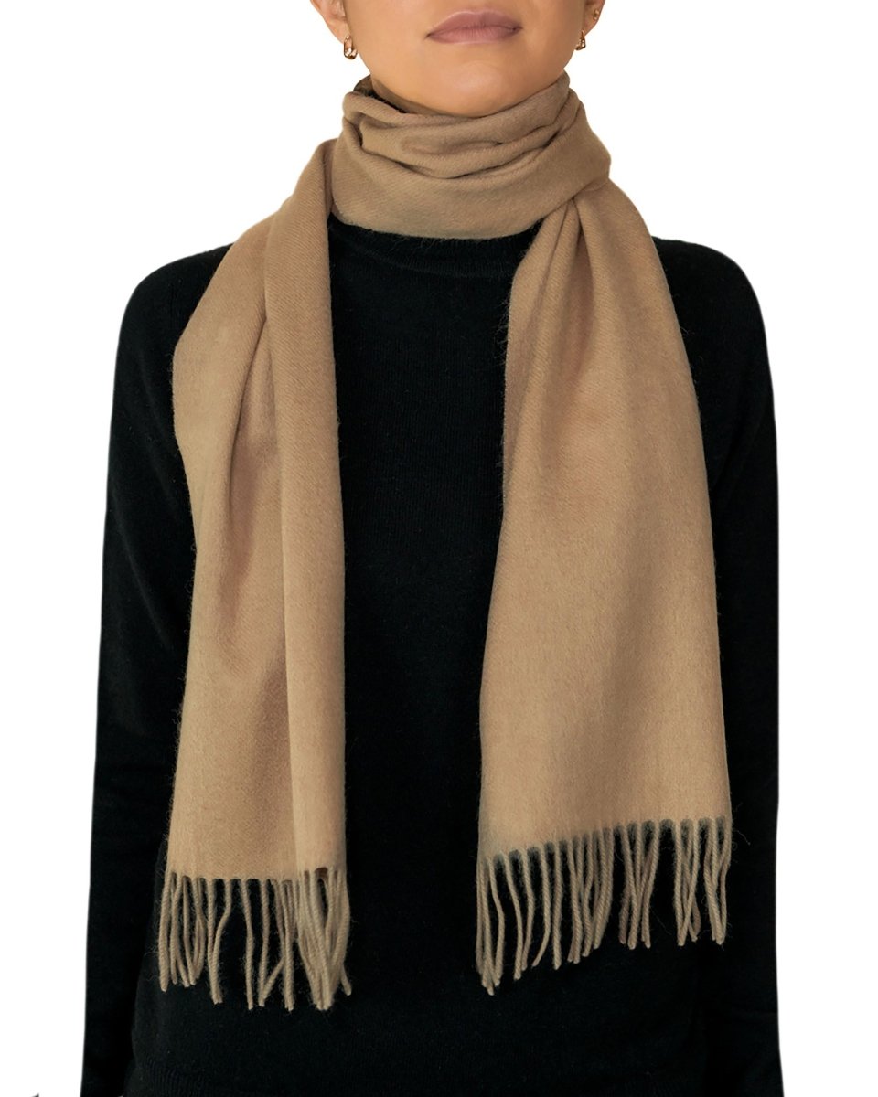 Pure Lambswool Plain Scarf - LonaScott