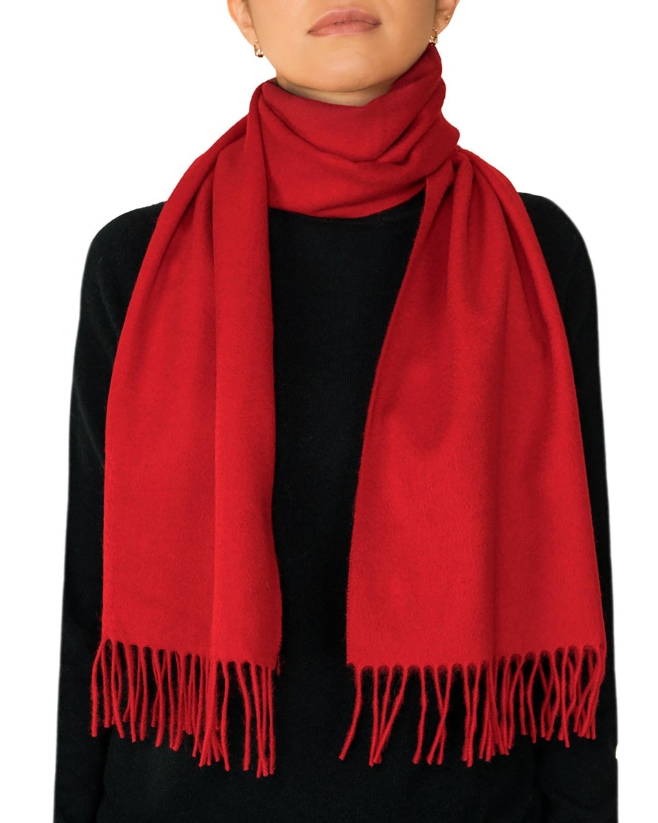 Pure Lambswool Plain Scarf - LonaScott