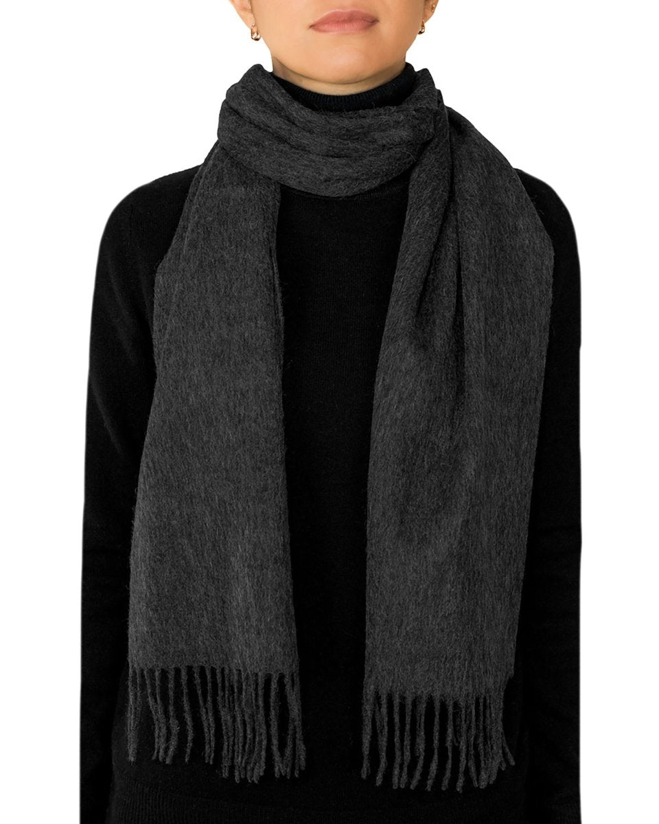 Pure Lambswool Plain Scarf - LonaScott