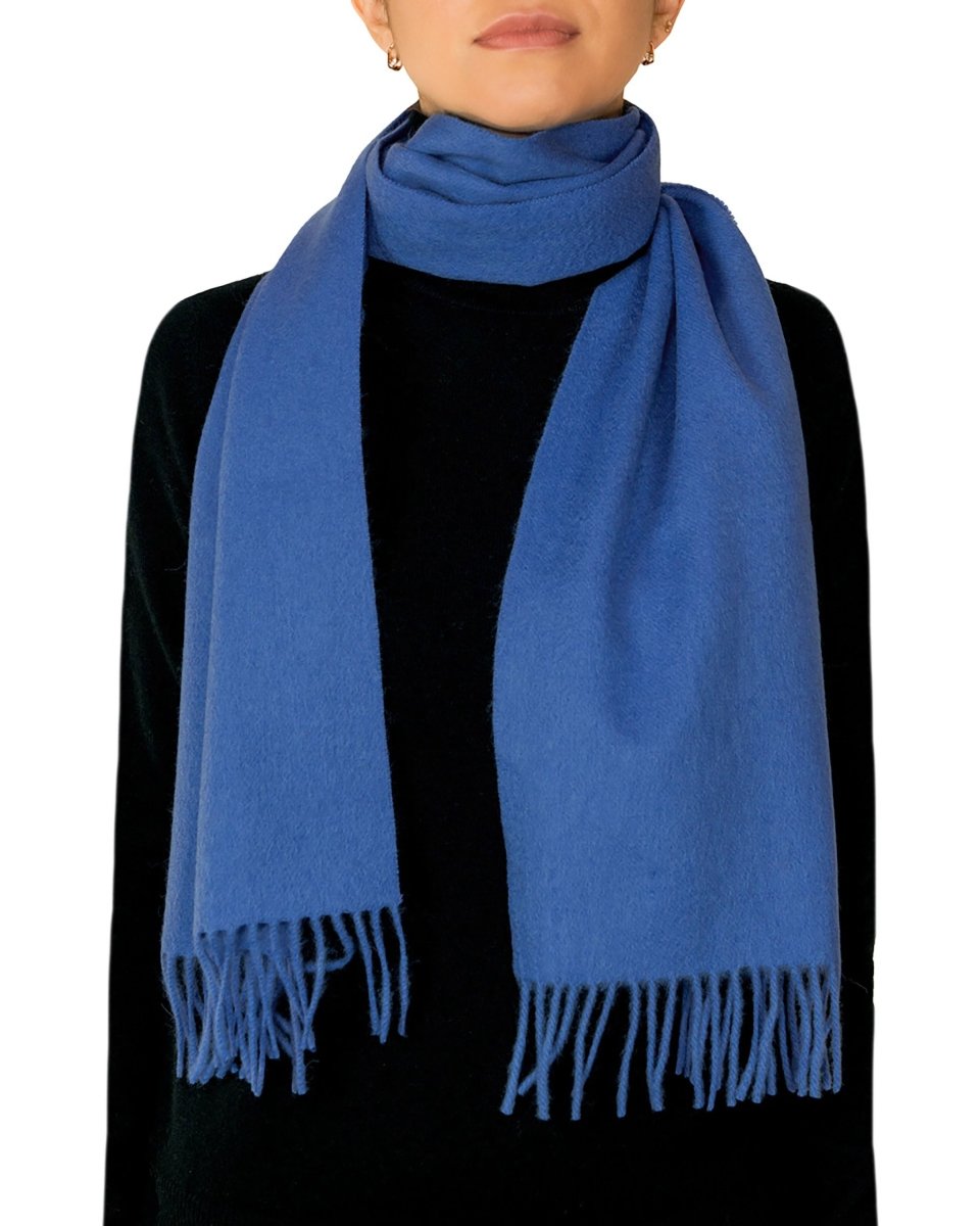 Pure Lambswool Plain Scarf - LonaScott
