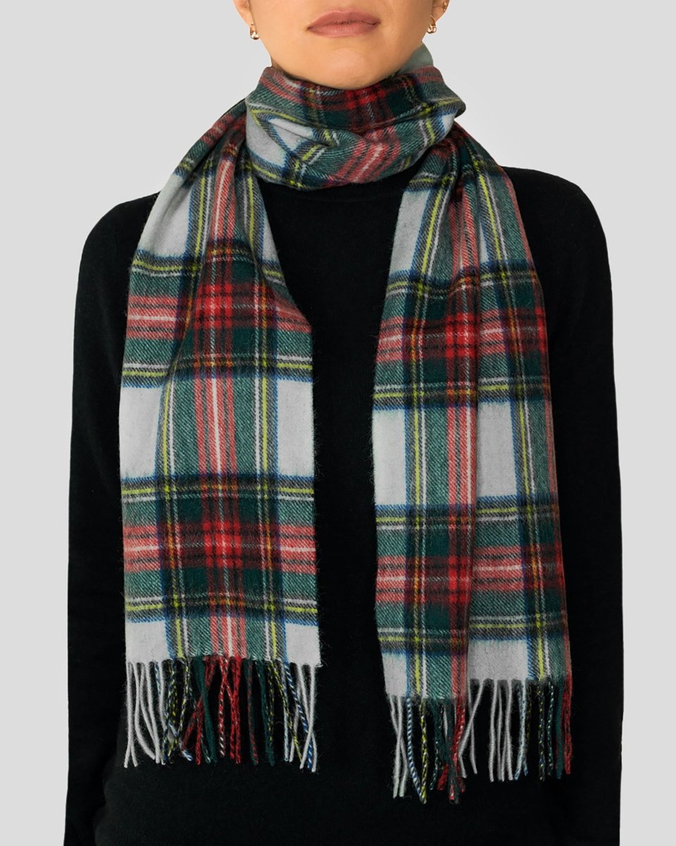 Pure Lambswool Tartan Scarf - LonaScott