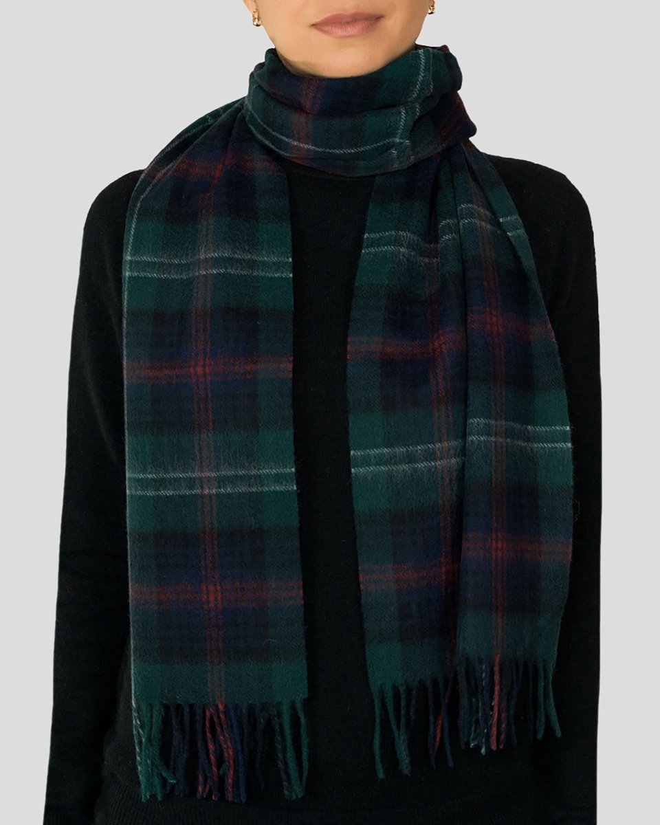 Pure Lambswool Tartan Scarf - LonaScott