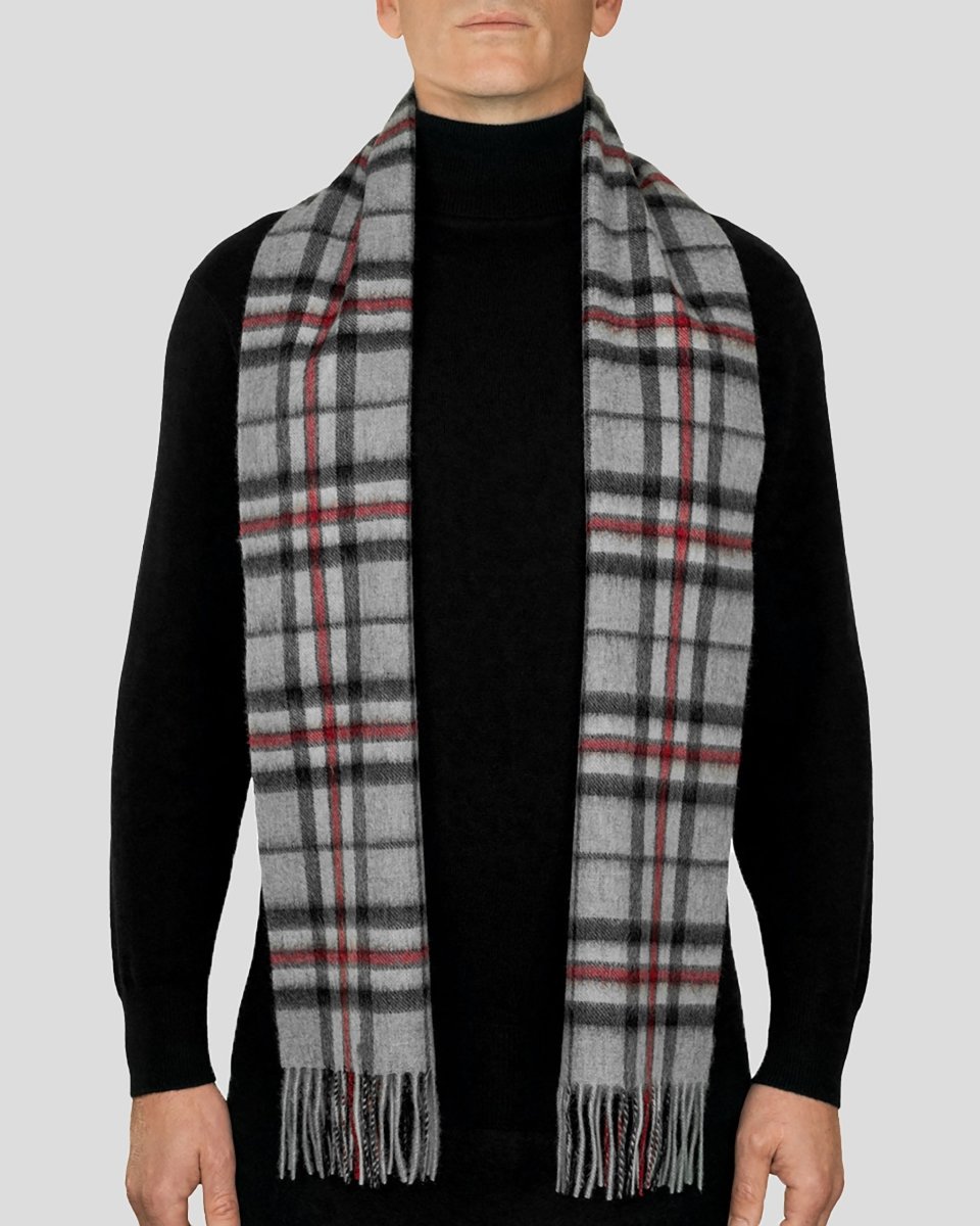 Pure Lambswool Tartan Scarf - LonaScott