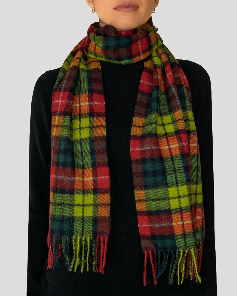 Pure Lambswool Tartan Scarf - LonaScott