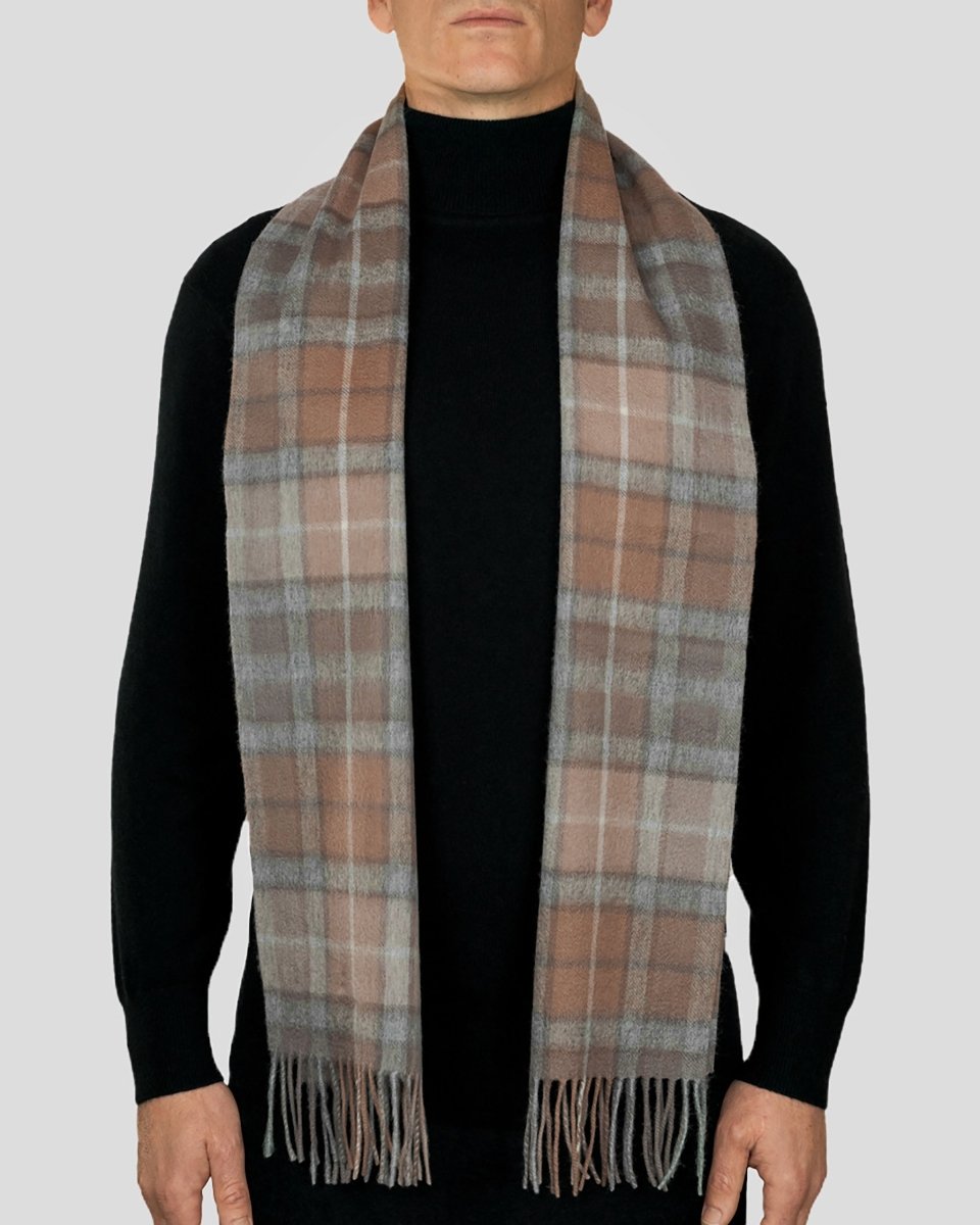 Pure Lambswool Tartan Scarf - LonaScott
