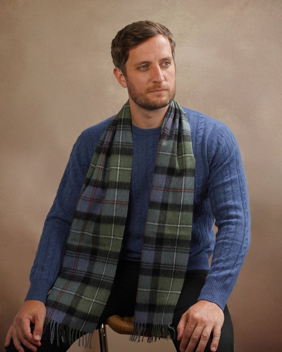 Pure Lambswool Tartan Scarf - LonaScott