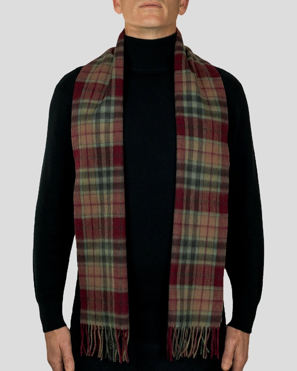 Pure Lambswool Tartan Scarf - LonaScott