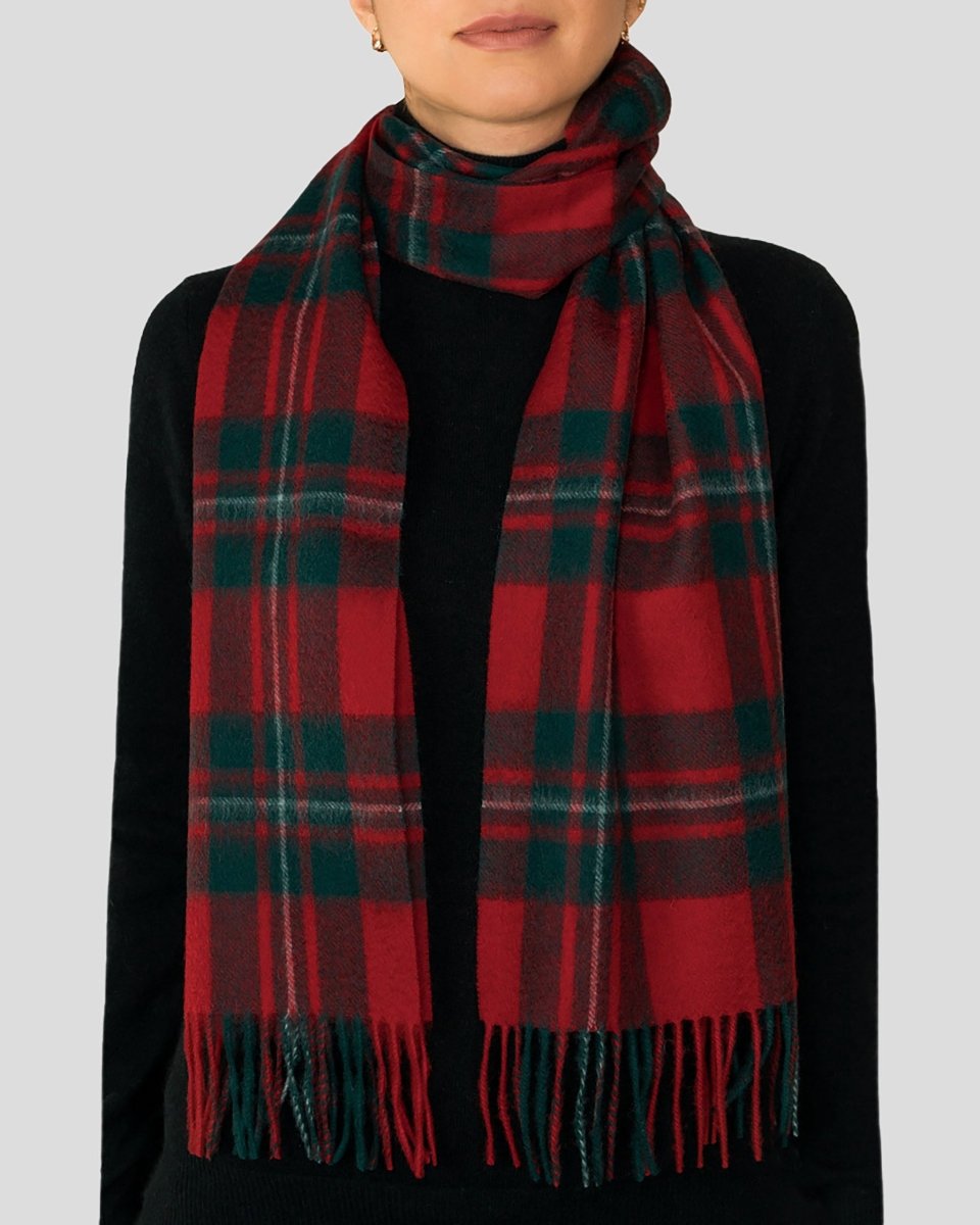 Pure Lambswool Tartan Scarf - LonaScott
