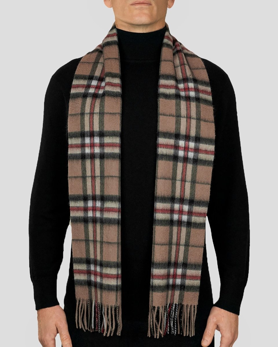 Pure Lambswool Tartan Scarf - LonaScott