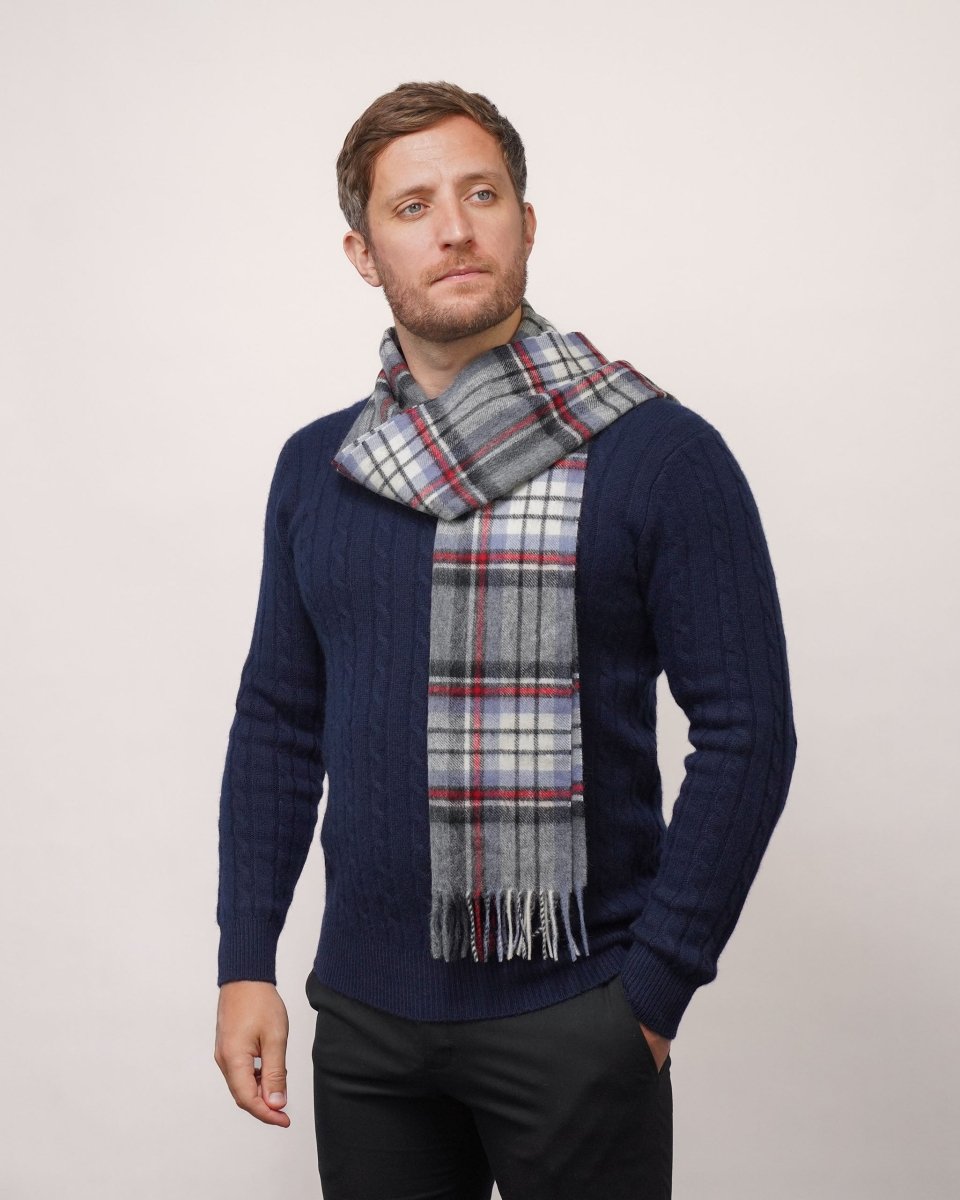 Pure Lambswool Tartan Scarf - LonaScott