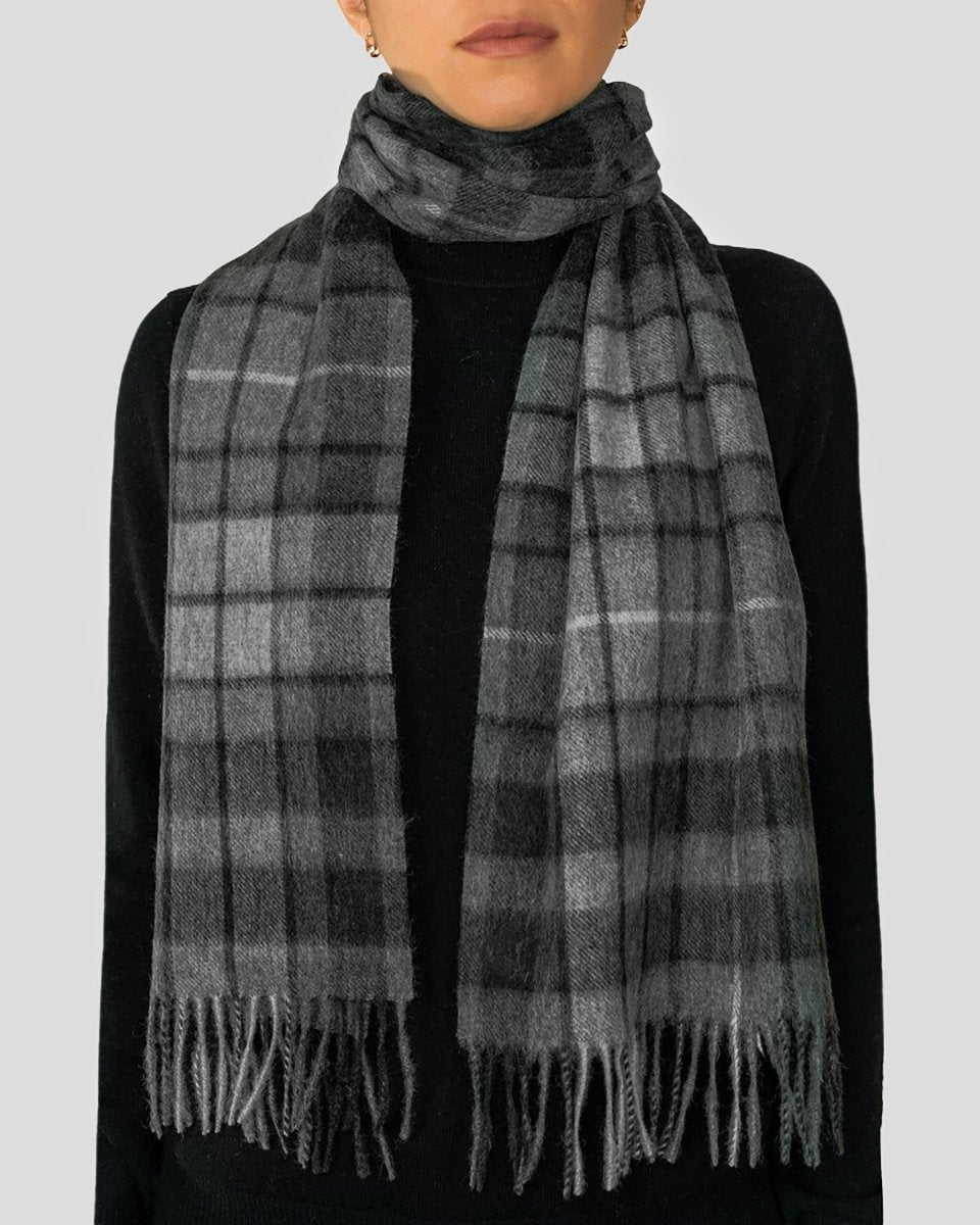 Pure Lambswool Tartan Scarf - LonaScott