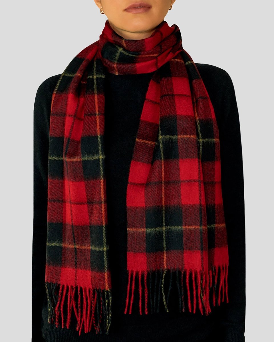 Pure Lambswool Tartan Scarf - LonaScott