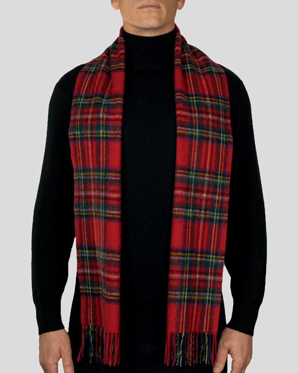 Pure Lambswool Tartan Scarf - LonaScott