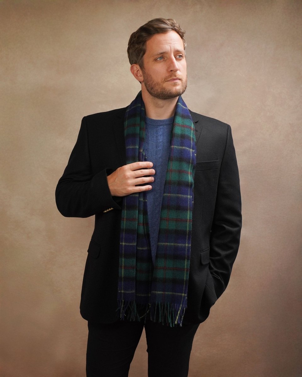 Pure Lambswool Tartan Scarf - LonaScott
