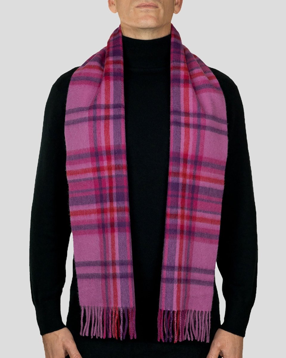 Pure Lambswool Tartan Scarf - LonaScott