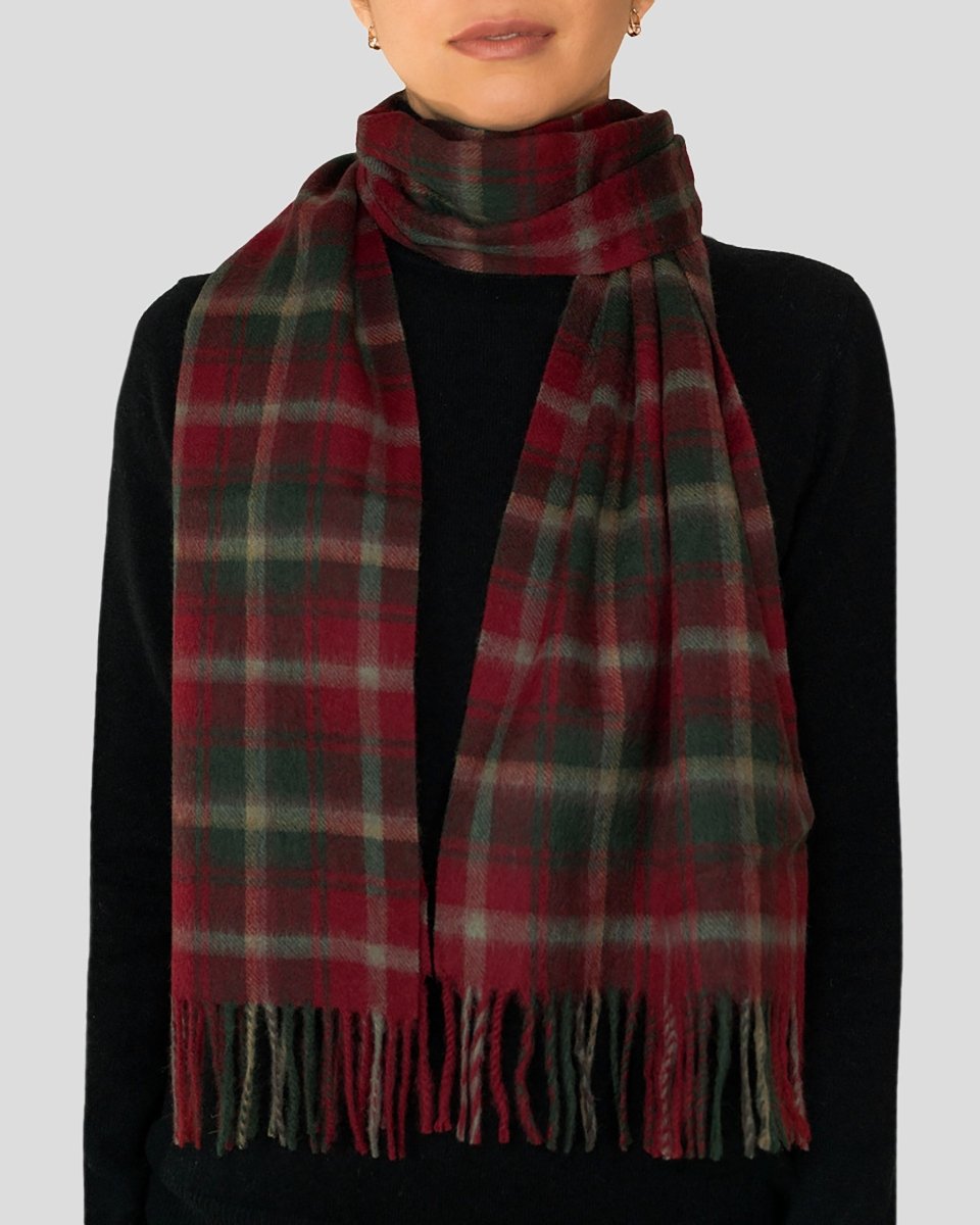 Pure Lambswool Tartan Scarf - LonaScott