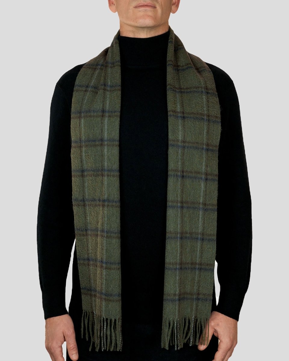 Pure Lambswool Tartan Scarf - LonaScott
