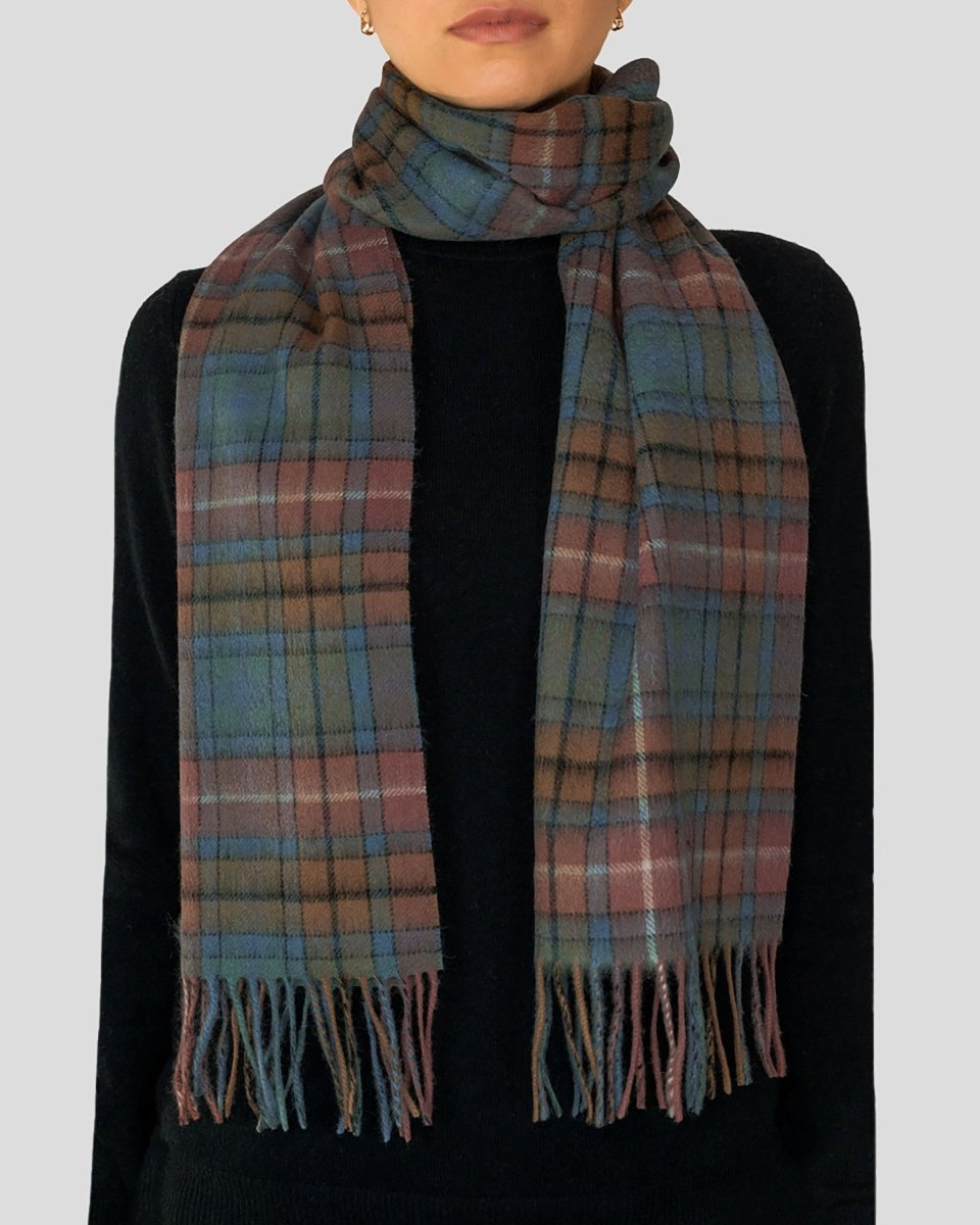 Pure Lambswool Tartan Scarf - LonaScott