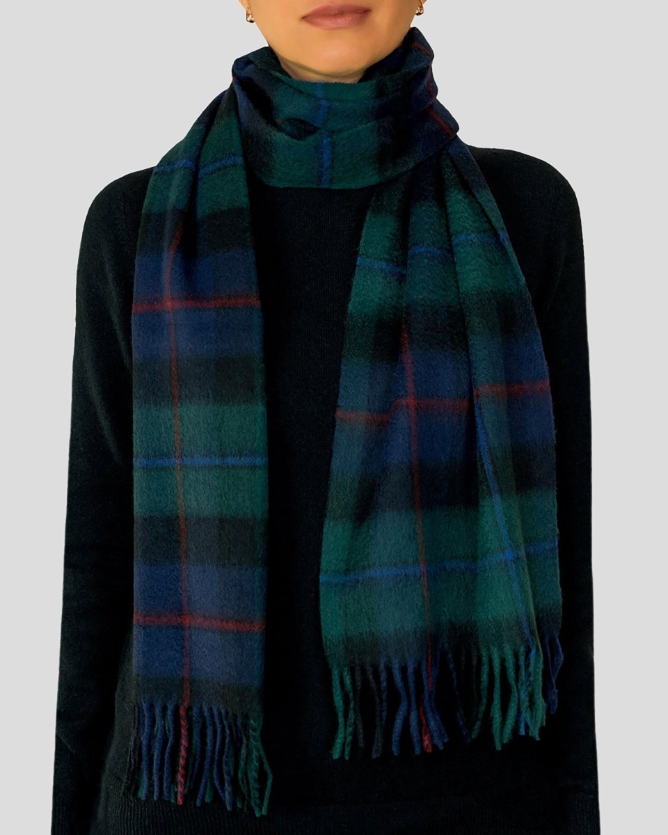 Pure Lambswool Tartan Scarf - LonaScott